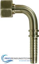 Dichtkegelpressnippel mit metrischem Gewinde DKOL  90º Edelstahl DN12